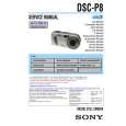 SONY DSCP8 Service Manual cover photo