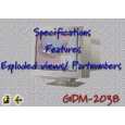 SONY GDM2038 Service Manual cover photo