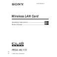 SONY PEGAWL110 Owner's Manual cover photo