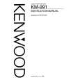 KENWOOD KM-991 Owner's Manual cover photo