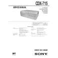 SONY CDX715 Service Manual cover photo