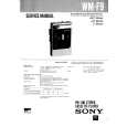 SONY WM-F9 Service Manual cover photo