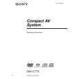 SONY DAV-C770 Owner's Manual cover photo