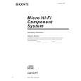 SONY CMT-HP7 Owner's Manual cover photo