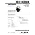 SONY MDRDS4000 Service Manual cover photo
