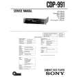 SONY CDP991 Service Manual cover photo