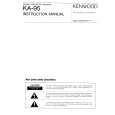 KENWOOD KA95 Owner's Manual cover photo