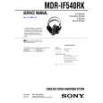 SONY MDRIF540RK Service Manual cover photo