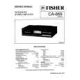 FISHER CA869 Service Manual cover photo