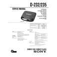 SONY D-232 Service Manual cover photo