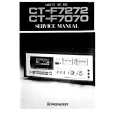 PIONEER CT-F7070 Service Manual cover photo