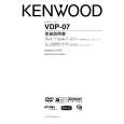 KENWOOD VDP-07 Owner's Manual cover photo