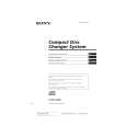SONY CDX-52RF Owner's Manual cover photo