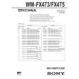 SONY WMFX473 Service Manual cover photo