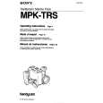 SONY MPKTRH Service Manual cover photo