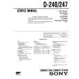 SONY D-240 Service Manual cover photo
