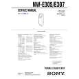 SONY NWE305 Service Manual cover photo
