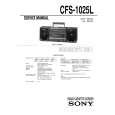 SONY CFS-1025L Service Manual cover photo