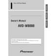 PIONEER AVD-W8000 Owner's Manual cover photo
