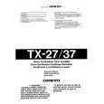 ONKYO TX-37 Owner's Manual cover photo