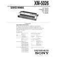 SONY XM5026 Service Manual cover photo