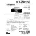 SONY CFD-250 Service Manual cover photo
