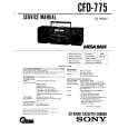 SONY CFD775 Service Manual cover photo