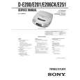 SONY DE200 Service Manual cover photo