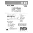 SONY FH404 Service Manual cover photo