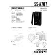 SONY SSA707 Service Manual cover photo