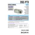 SONY DSCP73 Service Manual cover photo