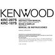 KENWOOD KRC107S Owner's Manual cover photo