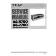 TEAC AG-2700 Service Manual cover photo