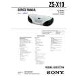 SONY ZSX10 Service Manual cover photo