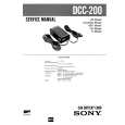 SONY DCC200 Service Manual cover photo