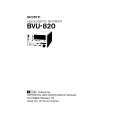 SONY BVU820 Service Manual cover photo