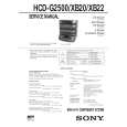 SONY HCDXB22 Service Manual cover photo