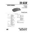 SONY XVA33F Service Manual cover photo