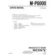 SONY M-P6000 Service Manual cover photo