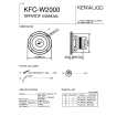 KENWOOD KFCW2000 Service Manual cover photo