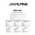 ALPINE MRVF490 Owner's Manual cover photo