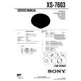 SONY XS7603 Service Manual cover photo