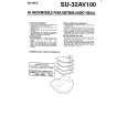 SONY SU32AV100 Owner's Manual cover photo