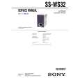 SONY SSWS32 Service Manual cover photo