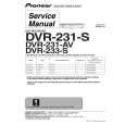 PIONEER DVR231AV Service Manual cover photo