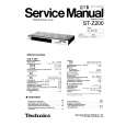 TECHNICS STZ200 Service Manual cover photo
