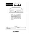 PIONEER A-44 Owner's Manual cover photo