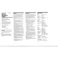 SONY WCS-990 Owner's Manual cover photo