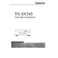 ONKYO TX-SV545 Owner's Manual cover photo