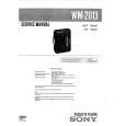 SONY WM2013 Service Manual cover photo
